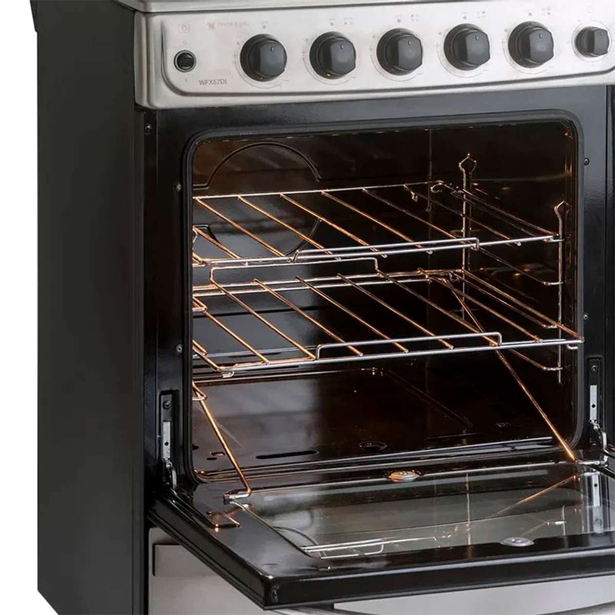 Cocina Whirlpool Multigas 56 Cm Inox Wfx57di